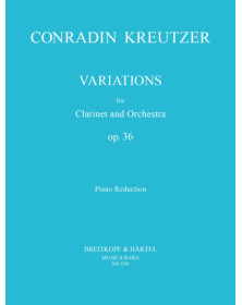 Conradin Kreutzer : Variations op. 36 pour Clarinette et Piano