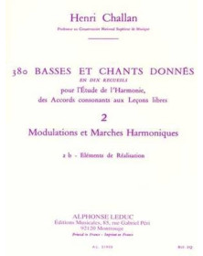 380 Basses et Chants Donnés Vol. 2B - Henri Challan - Alphonse Leduc