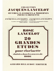 Cyrille Rose et Jacques Lancelot : 20 Grandes Etudes d'après Rode