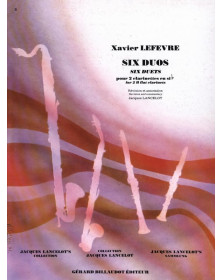Xavier Lefevre : Six (6) Duos pour Clarinettes en sib