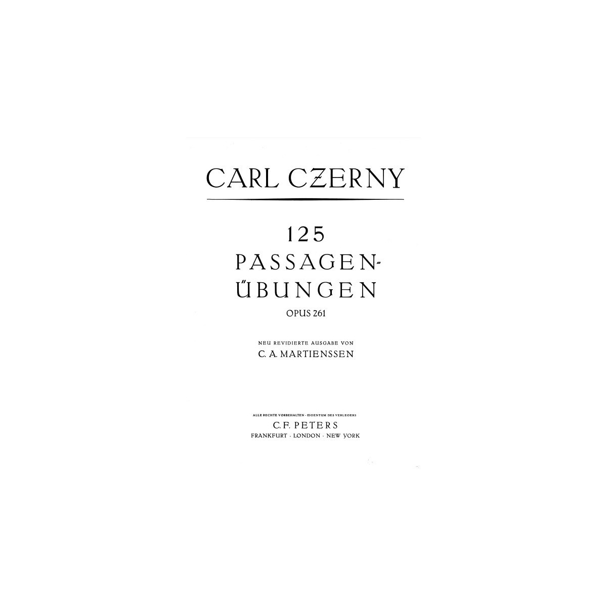 Carl Czerny : 125 études élémentaires Op. 261 (téléchargement en pdf)