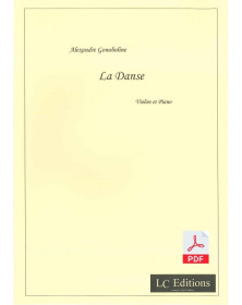 La Danse pour Violon et Piano (pdf) - Alexandre Gonoboline