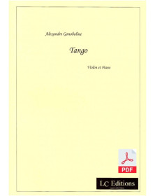 Tango pour Violon et Piano (pdf) - Alexandre Gonoboline