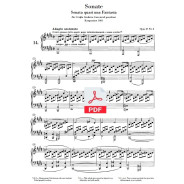 Sonate N° 14 au Clair de lune, en ut dièse mineur Opus 27 n° 2 - Beethoven