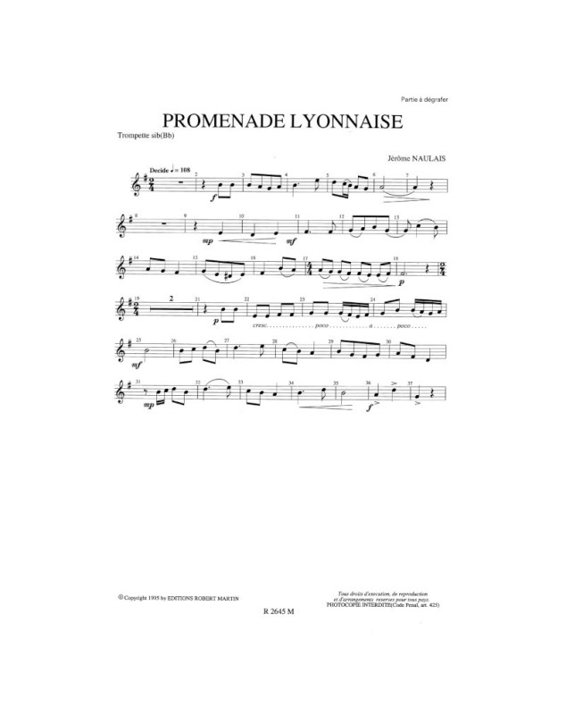 Promenade Lyonnaise - Trompette et Piano - Jérôme Naulais