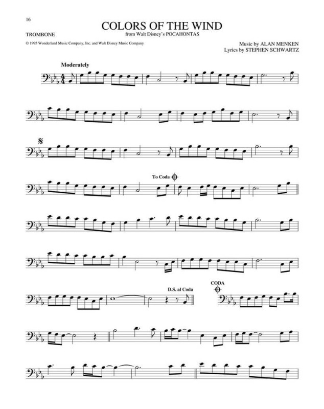 The Big Book of Disney Songs (Trombone)    Trombone Recueil Instrumental Folio TV, Film, Comédie musicale   9781458411372 884088