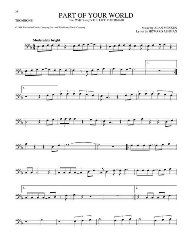 The Big Book of Disney Songs (Trombone)    Trombone Recueil Instrumental Folio TV, Film, Comédie musicale   9781458411372 884088