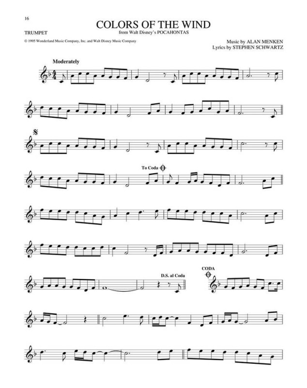 The Big Book of Disney Songs : Trompette