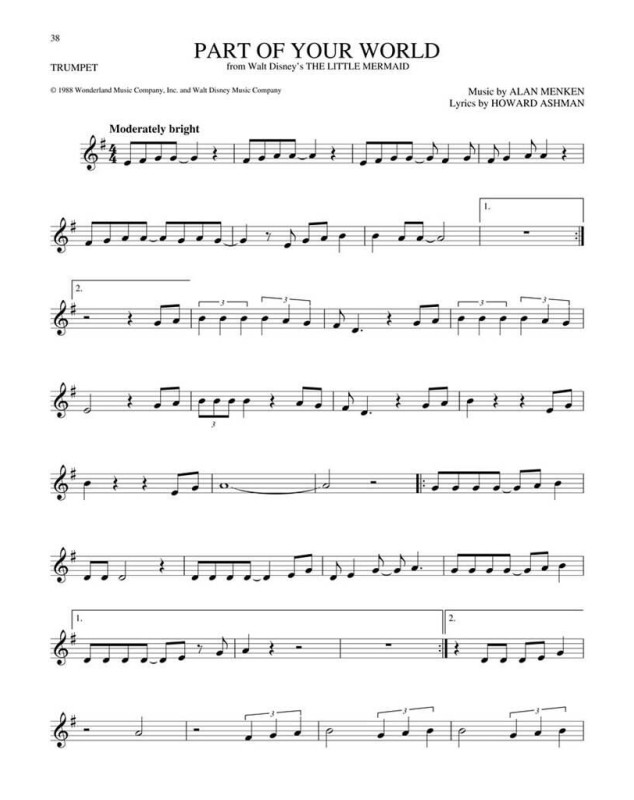 The Big Book of Disney Songs : Trompette