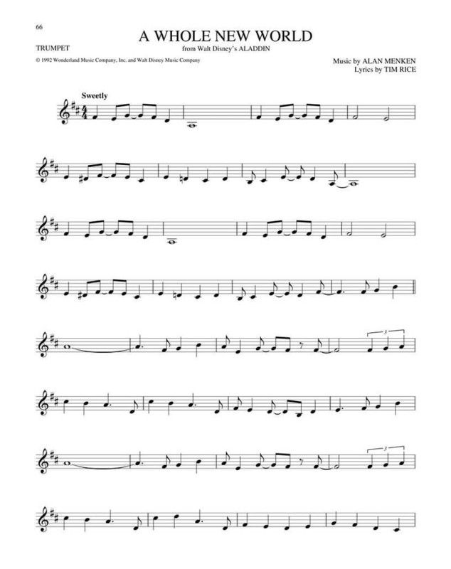 The Big Book of Disney Songs : Trompette