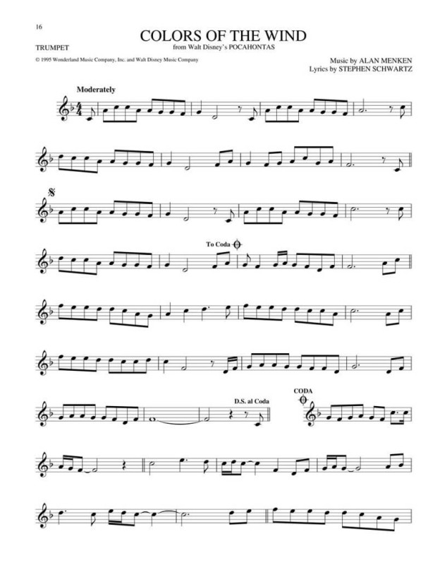The Big Book of Disney Songs : Trompette