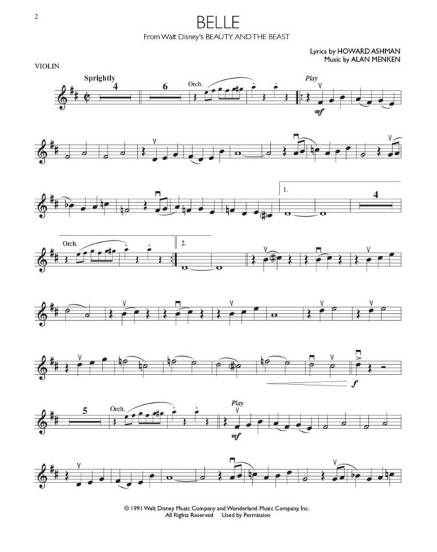 Disney Movie Hits - Partitions Faciles pour  Violon + Audios - Hal Leonard