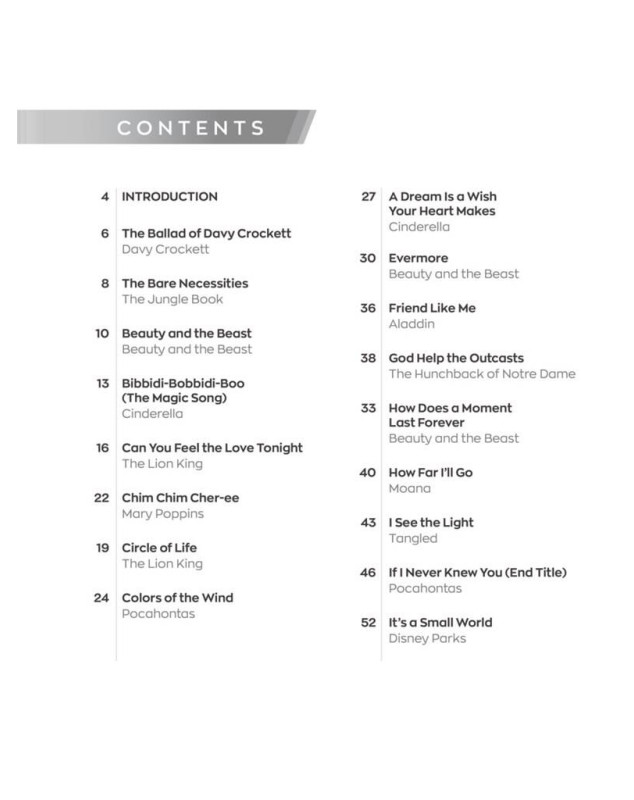 Disney Favorites - Instant Piano Songs - Partitions pour Piano très facile