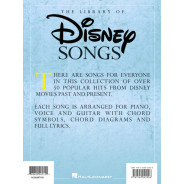 The Library of Disney Songs - Partitions pour Piano, Voix et Guitare - Hal Leonard