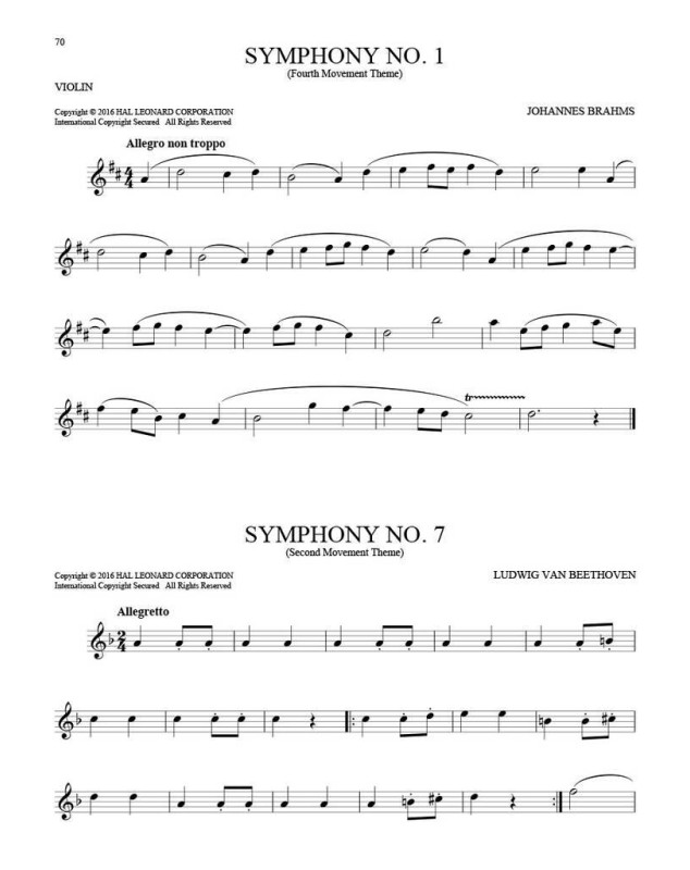 101 Classical Themes for Violin