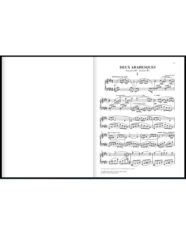 Deux Arabesques - Claude Debussy - Piano - Henle Verlag Urtext