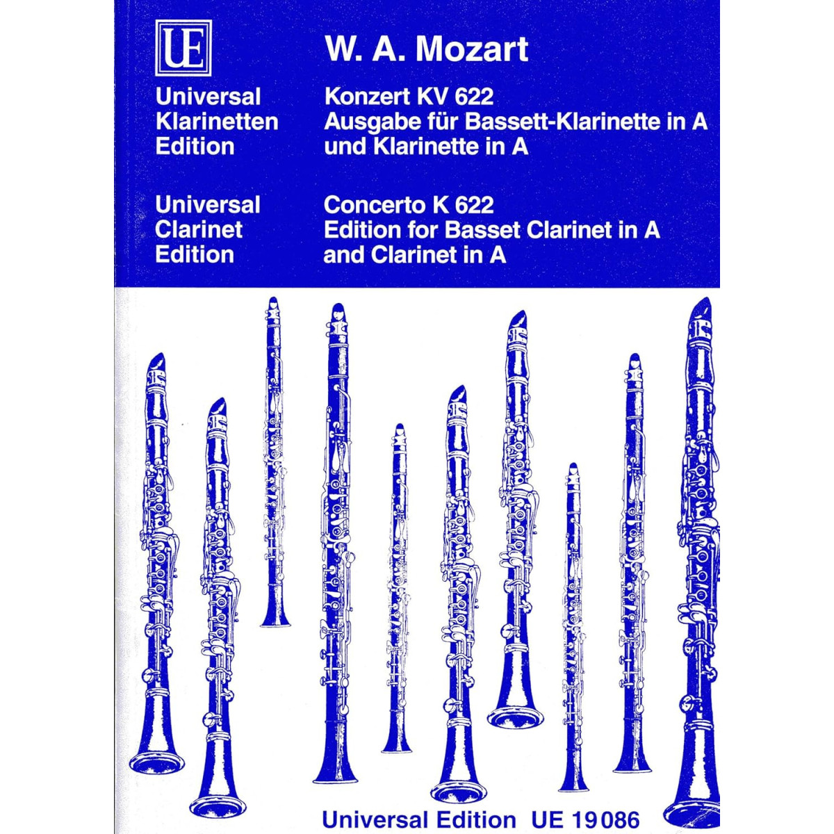 Concerto en La Majeur KV 622 - W.A Mozart - Clarinette en La - Universal Edition