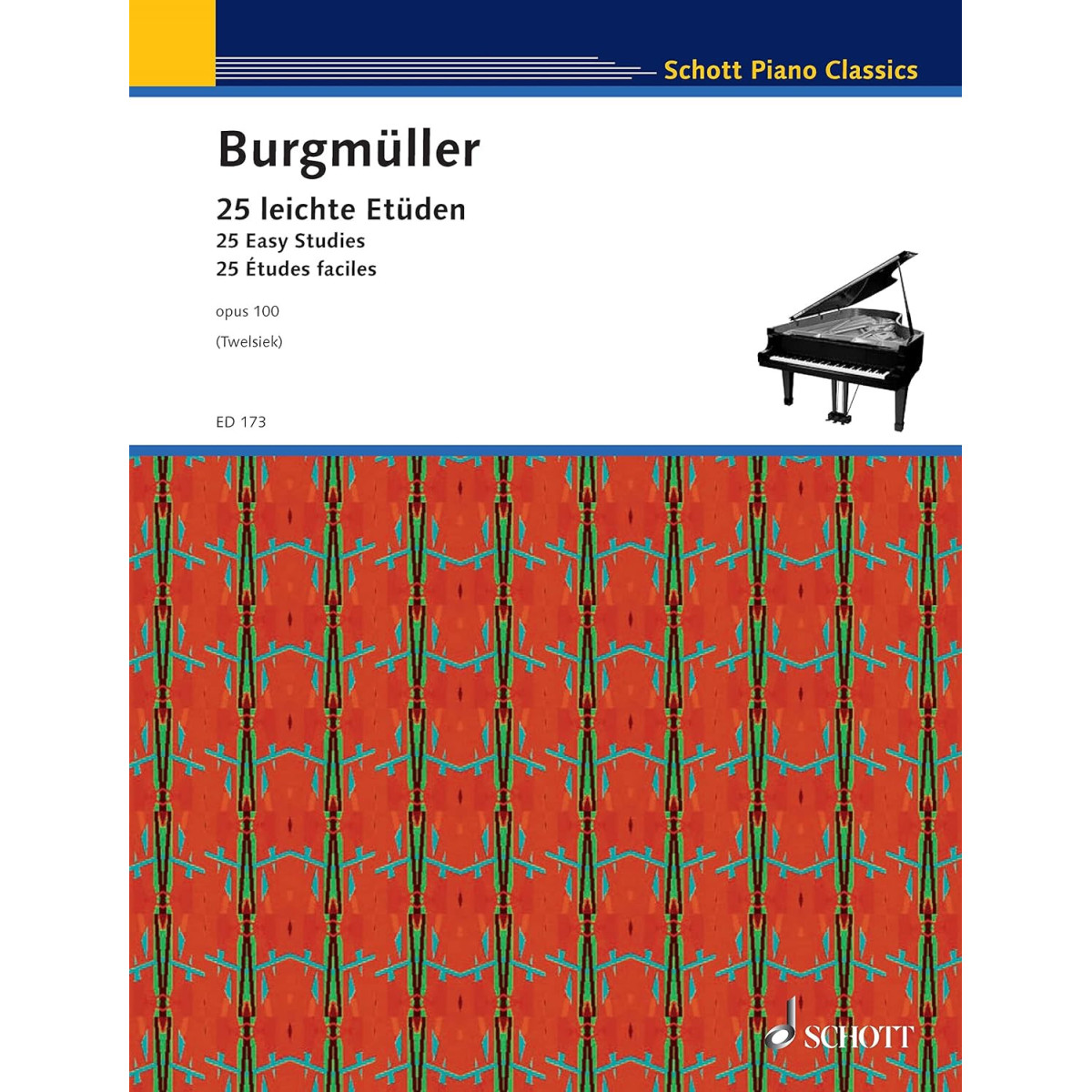 25 Etudes Faciles Opus 100 - Piano - Burgmuller - Editions Schott
