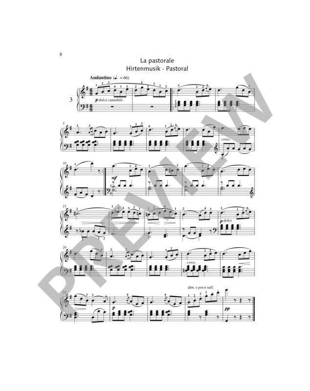 25 Etudes Faciles Opus 100 - Piano - Burgmuller - Editions Schott
