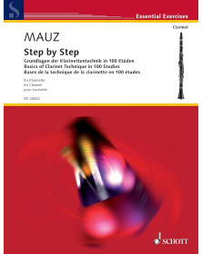 Step by Step - Rudolf Mauz - Bases De la Technique De la Clarinette En 100 Etudes - Schott