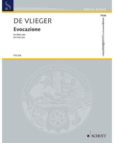 Henk de Vlieger : Evocazione - Flûte Solo - Editions Schott