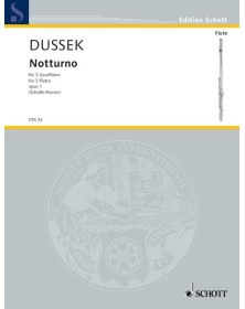 Notturno Op. 1 - Franz Joseph Dussek - 3 Flûtes - Schott - FTR33