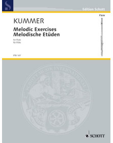 Kaspar Kummer : Melodische Etüden Opus 110 - Flûte - FTR107 - Schott
