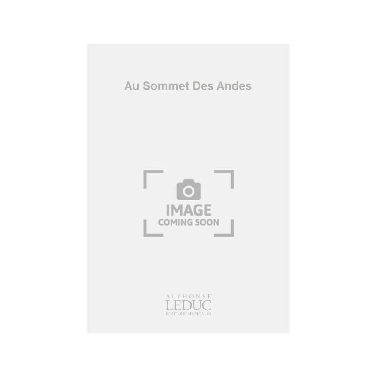 Au Sommet Des Andes - Adolfo Mindlin - Clarinette sib et Piano - Alphonse Leduc