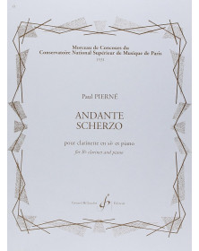 Paul Pierné : Andante Scherzo - Clarinette et Piano - Gérard Billaudot