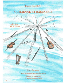 Sicilienne et badinerie - Pierre Paubon - Clarinette et Piano - Combre