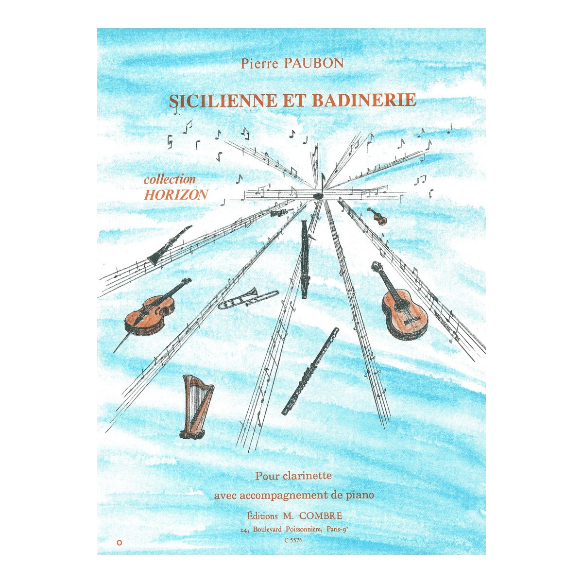 Sicilienne et badinerie - Pierre Paubon - Clarinette et Piano - Combre