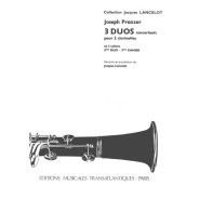 Joseph Pranzer : 3 Duos concertants - 3ème Duo Pour 2 Clarinettes