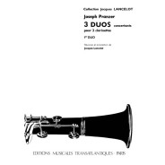 Joseph Pranzer : 3 Duos concertants - 1er Duo Pour 2 Clarinettes