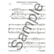 Pascal Proust : Semplice e Grazioso Partition pour Clarinette en sib et Piano
