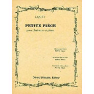 Louis Quet : Petite Pièce - Clarinette en sib et Piano - Gérard Billaudot