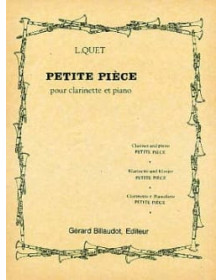 Louis Quet : Petite Pièce - Clarinette en sib et Piano - Gérard Billaudot
