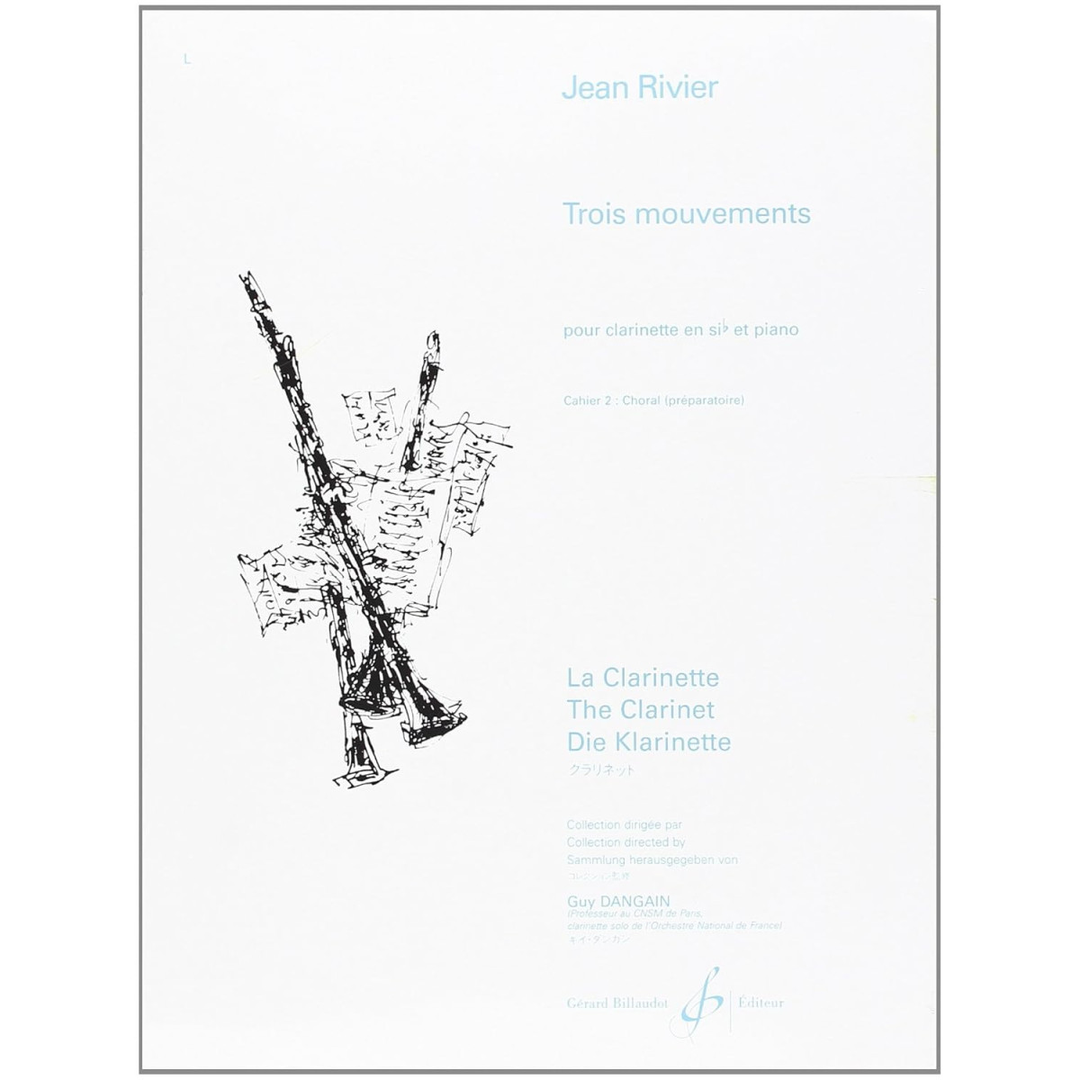Jean Rivier : Trois Mouvements Vol. 2 - Choral - Clarinette en sib et Piano