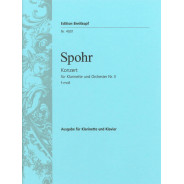 Louis Spohr : Concerto N°3 en fa mineur - Clarinette et Piano - Breitkopf