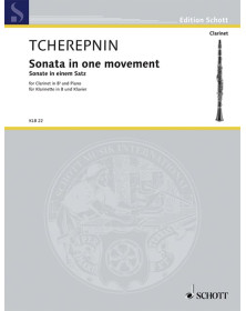 Alexander Tcherepnin : Sonate In Einem Satz - Clarinette et Piano - Schott