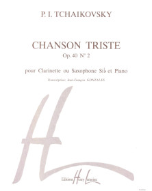 Pyotr Ilyich Tchaikovsky : Chanson triste Op.40 n°2 - Clarinette et Piano