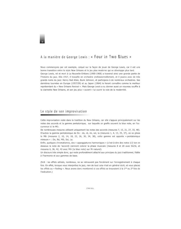 Michel Pellegrino: Méthode de clarinette du swing au be-bop - Henry Lemoine