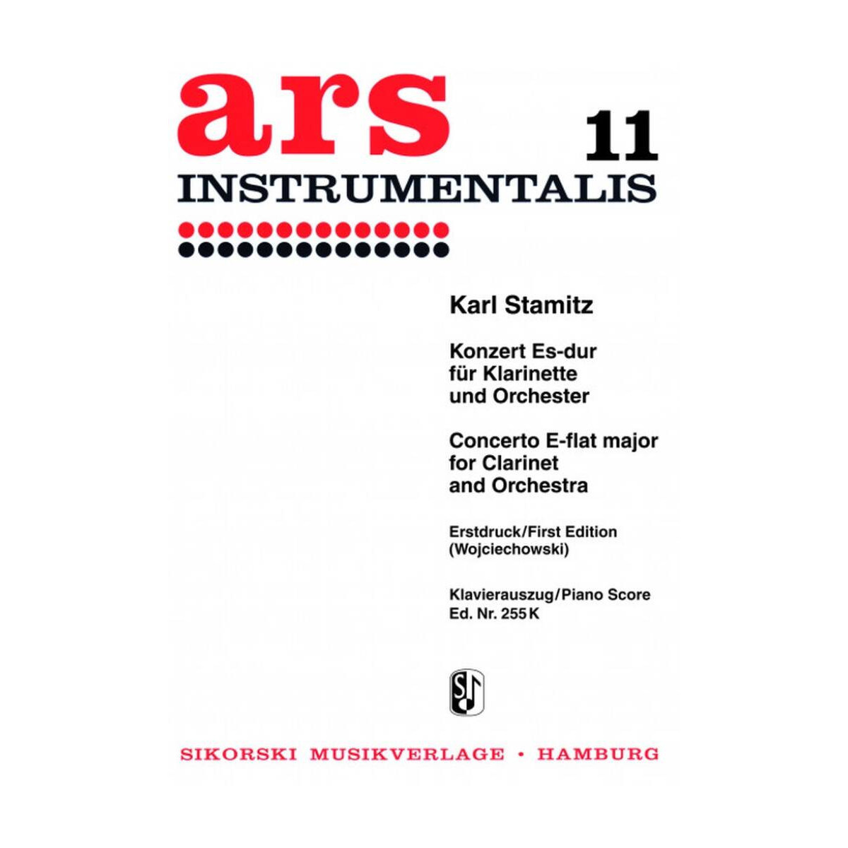 Concerto pour clarinette en Mib Majeur - Karl Stamitz - Sikoski Musikverlag