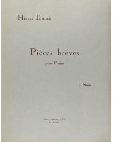 Pièces brèves, suite n°2 - Piano - Henri Tomasi - Henry Lemoine