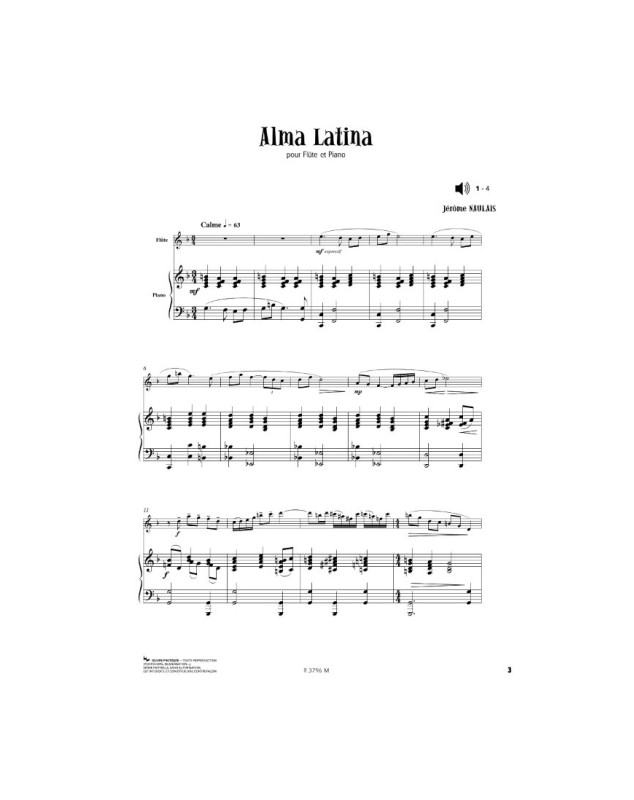 Deux (2) Promenades - Flûte et Piano - Editions Robert Martin