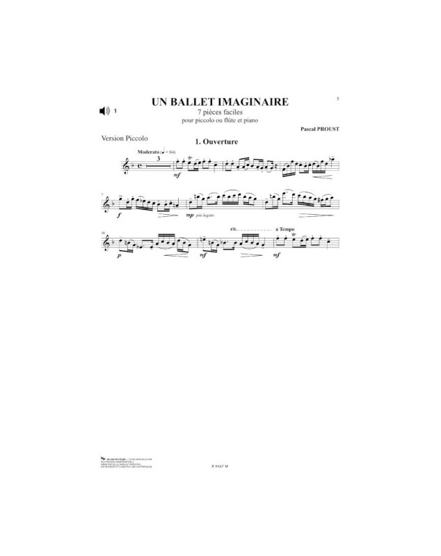 Un Ballet Imaginaire - Flûte et Piano - Pascal Proust