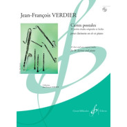 Cartes Postales - Clarinette - Jean-François Verdier - Gérard Billaudot