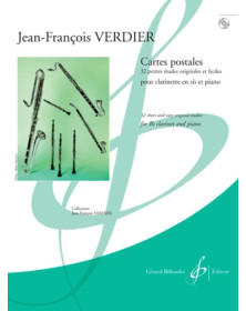 Cartes Postales - Clarinette - Jean-François Verdier - Gérard Billaudot