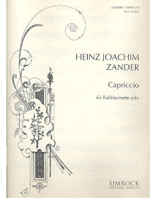 Capriccio - Clarinette Basse Solo - Heinz Joachim Zander