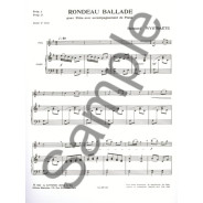 Rondeau-Ballade - Flûte et Piano - Bernard Wystraete - Alphonse Leduc