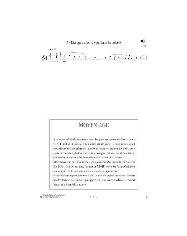 Le Petit Fluté à Travers les Siècles Vol. 7 - Editions Robert Martin